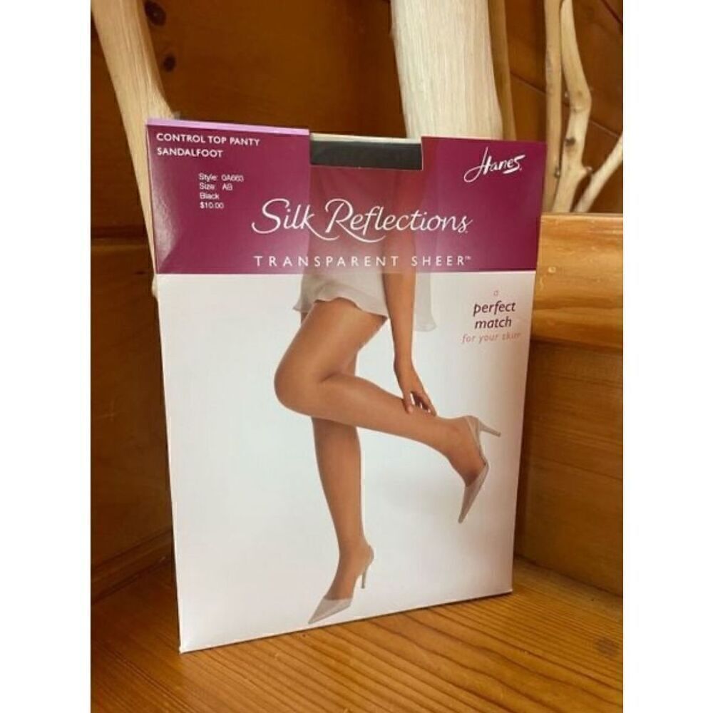 Vintage Hanes Silk Reflections Silky Sheer AB Pantyhose